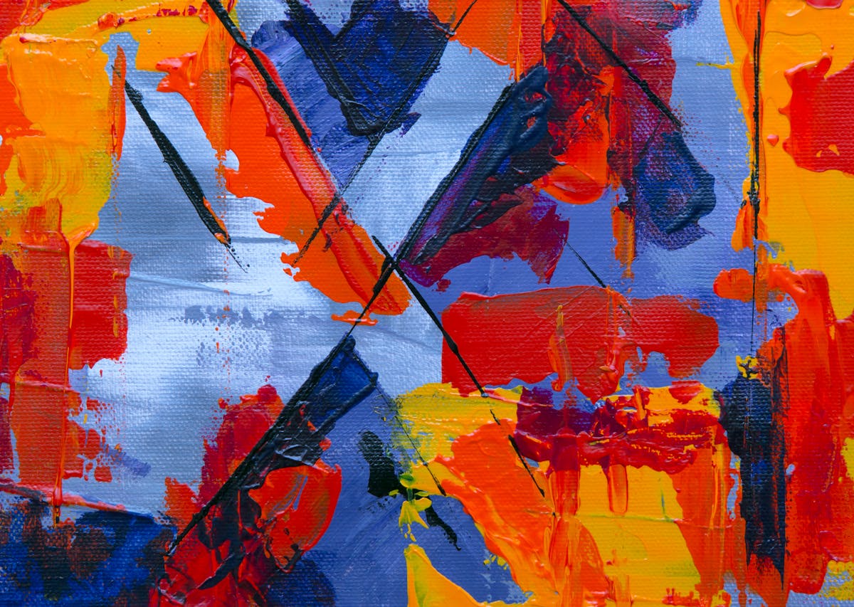 Art abstract art colorful painting