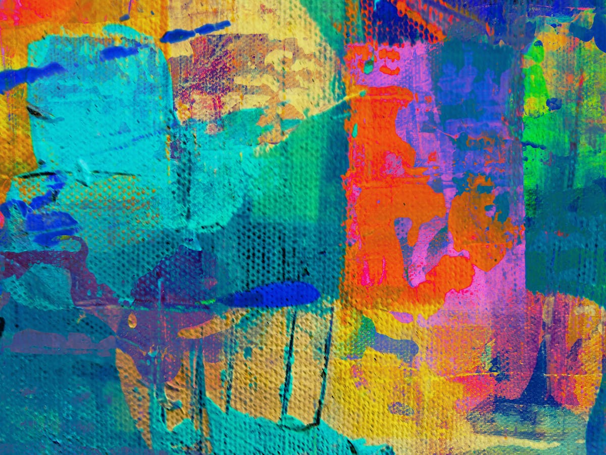 Art abstract art colorful painting