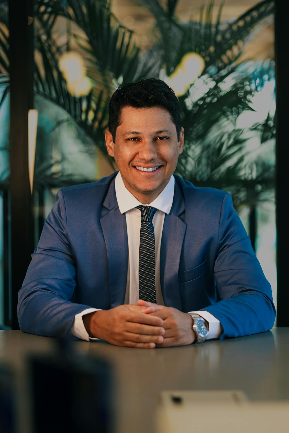 Confident professional portrait office