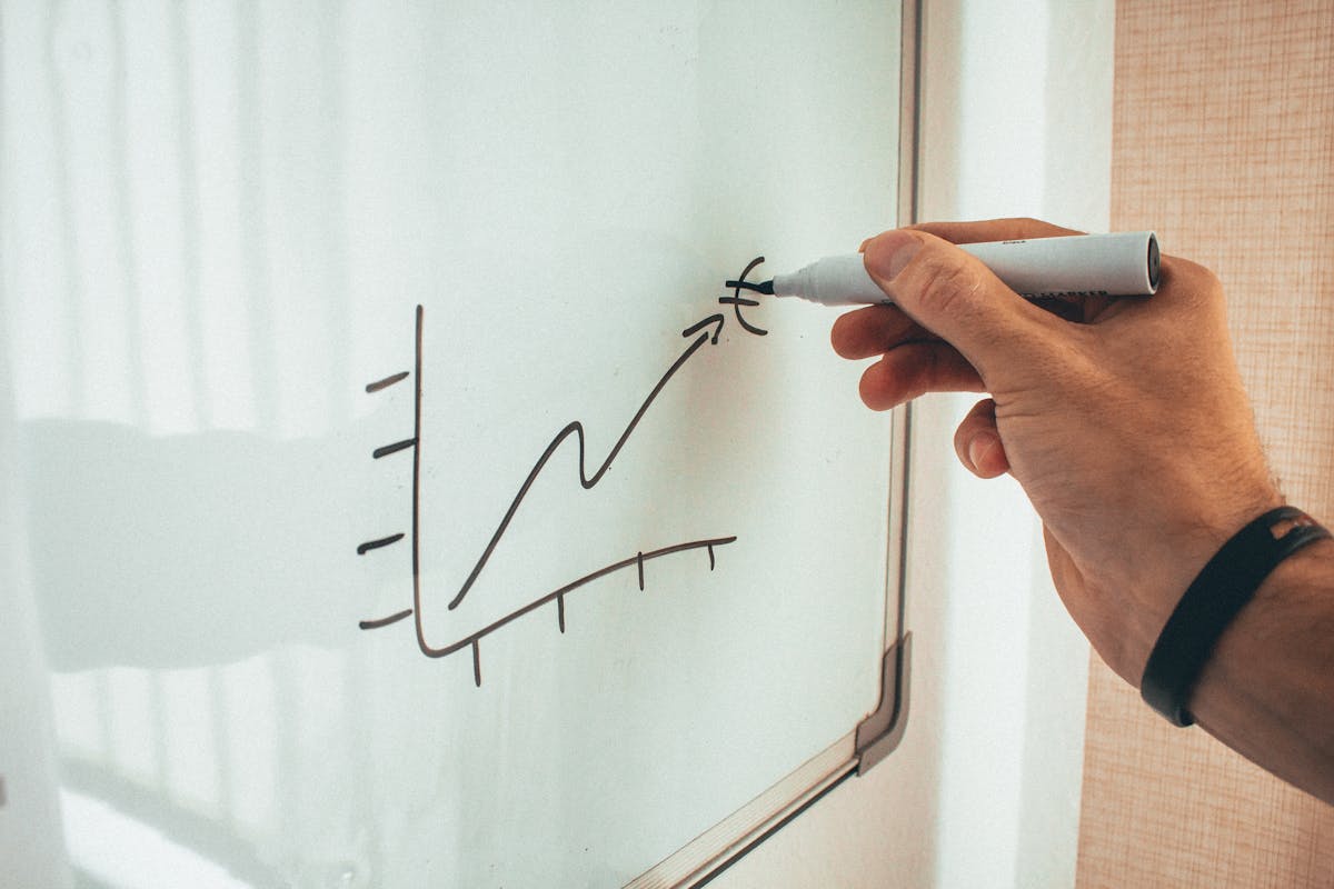 Operations project planning whiteboard sticky notes
