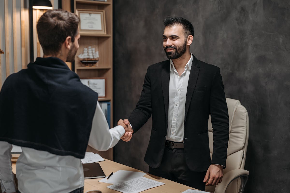 Client relationship handshake office