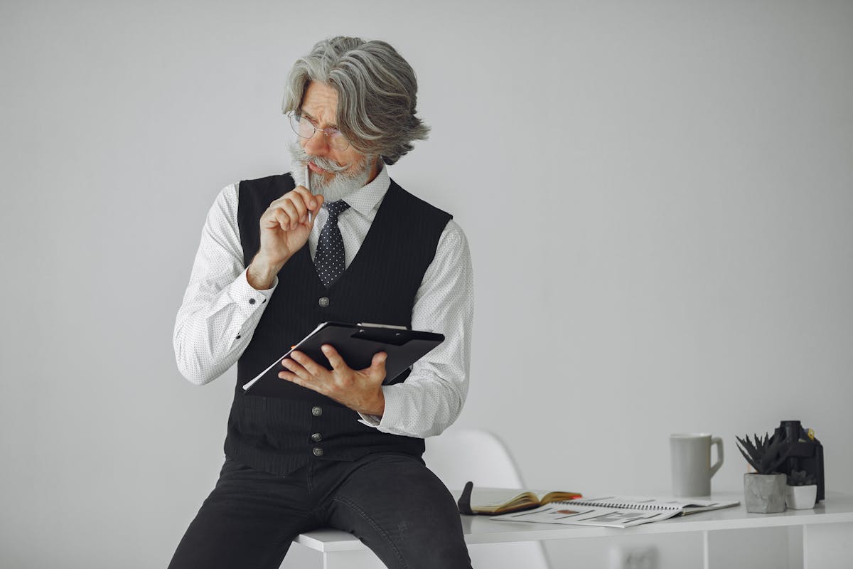 Salespsych thoughtful businessman thinking