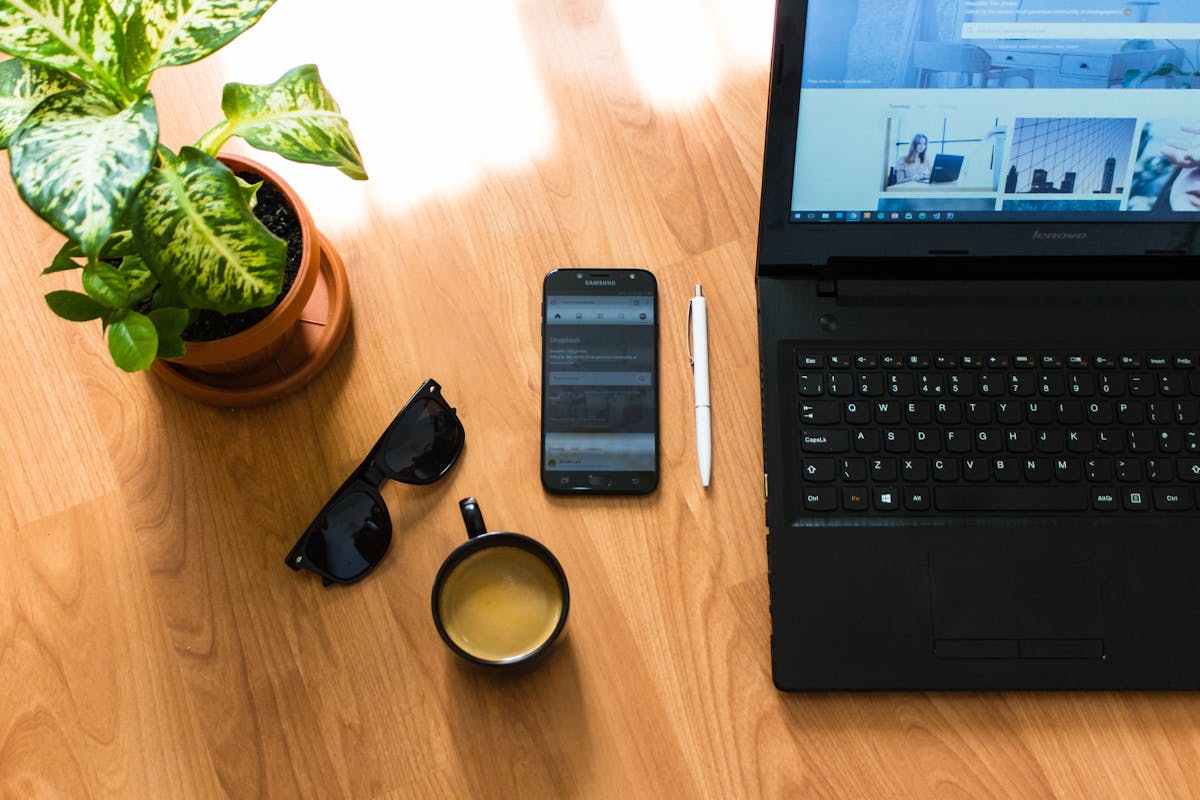 Small business entrepreneur workspace