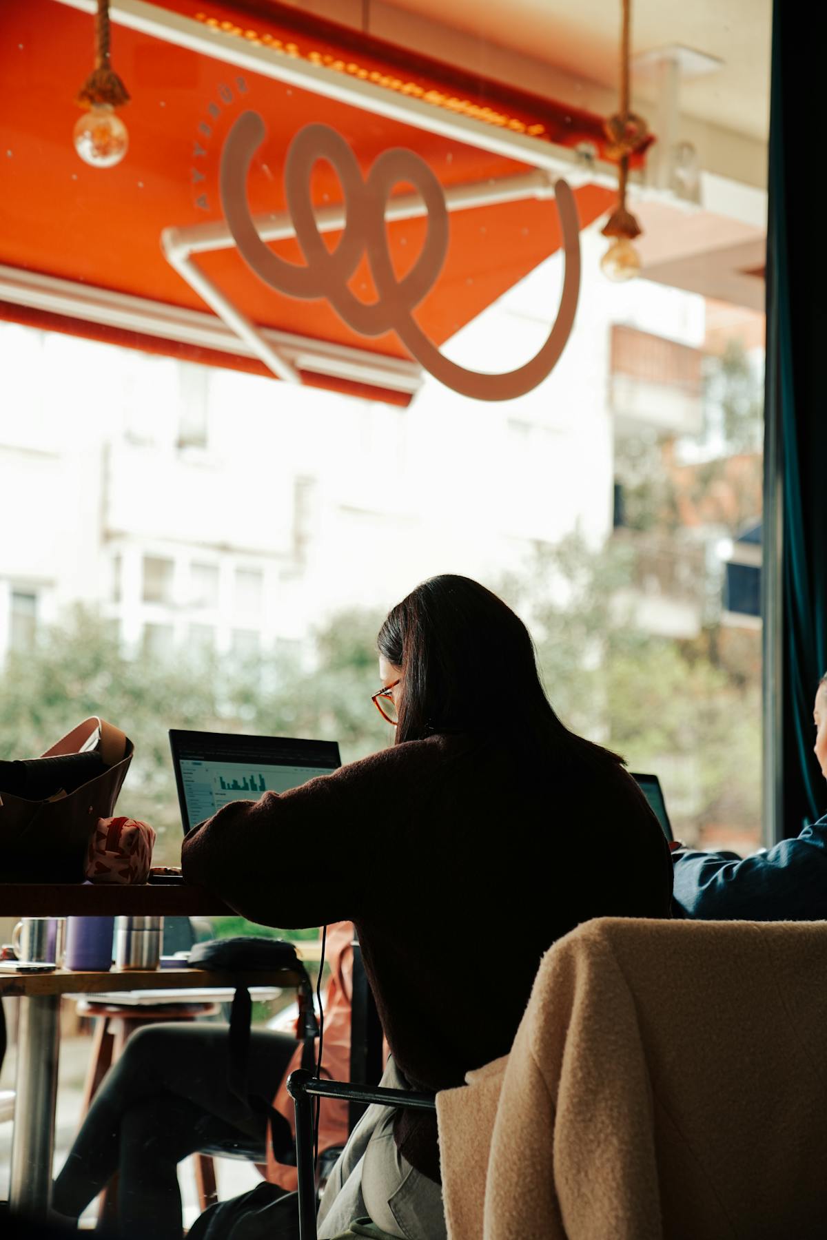 Work laptop coffee shop remote