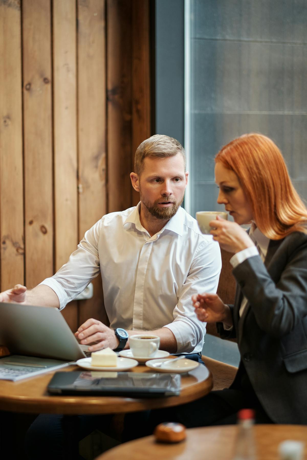 Strategy work laptop coffee shop remote