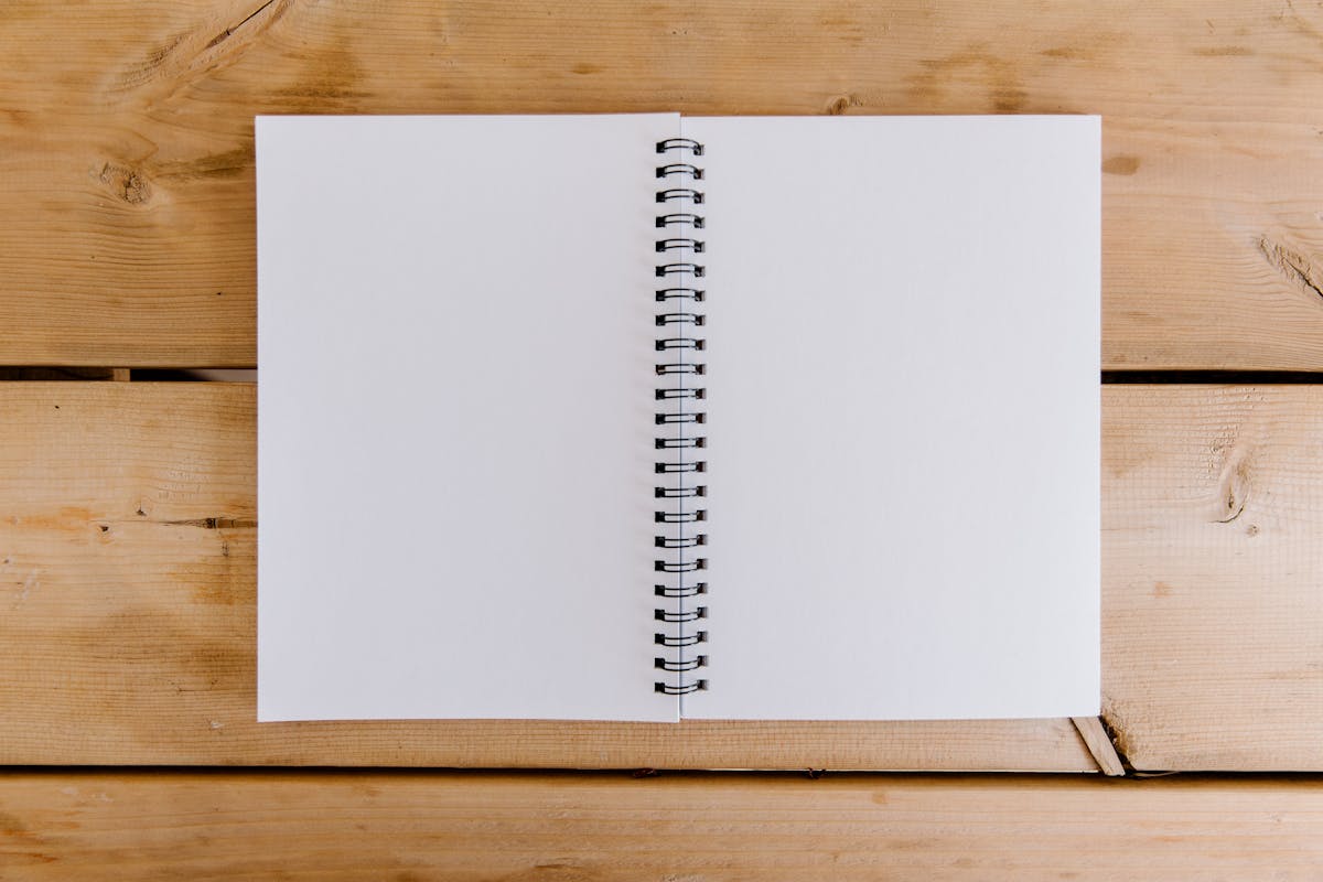 Templates blank document notebook desk