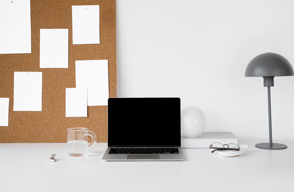 Templates blank document on computer screen