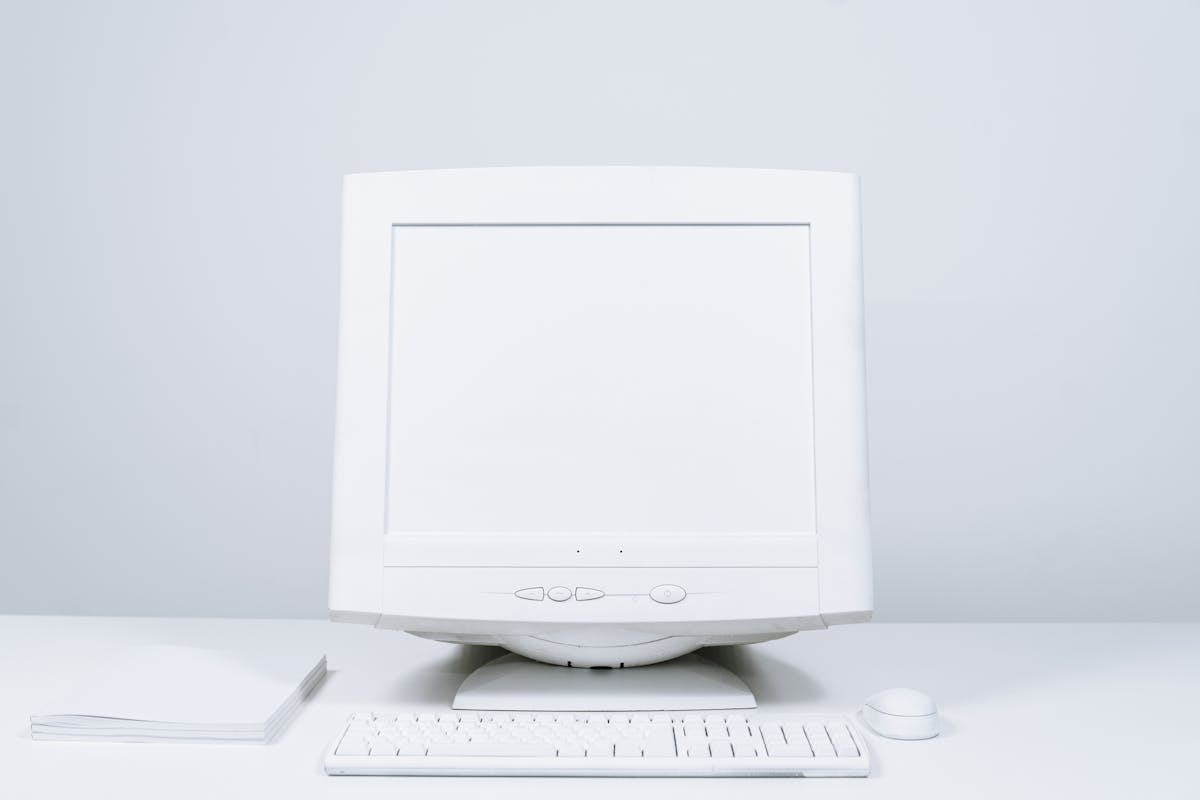 Templates blank document on computer screen
