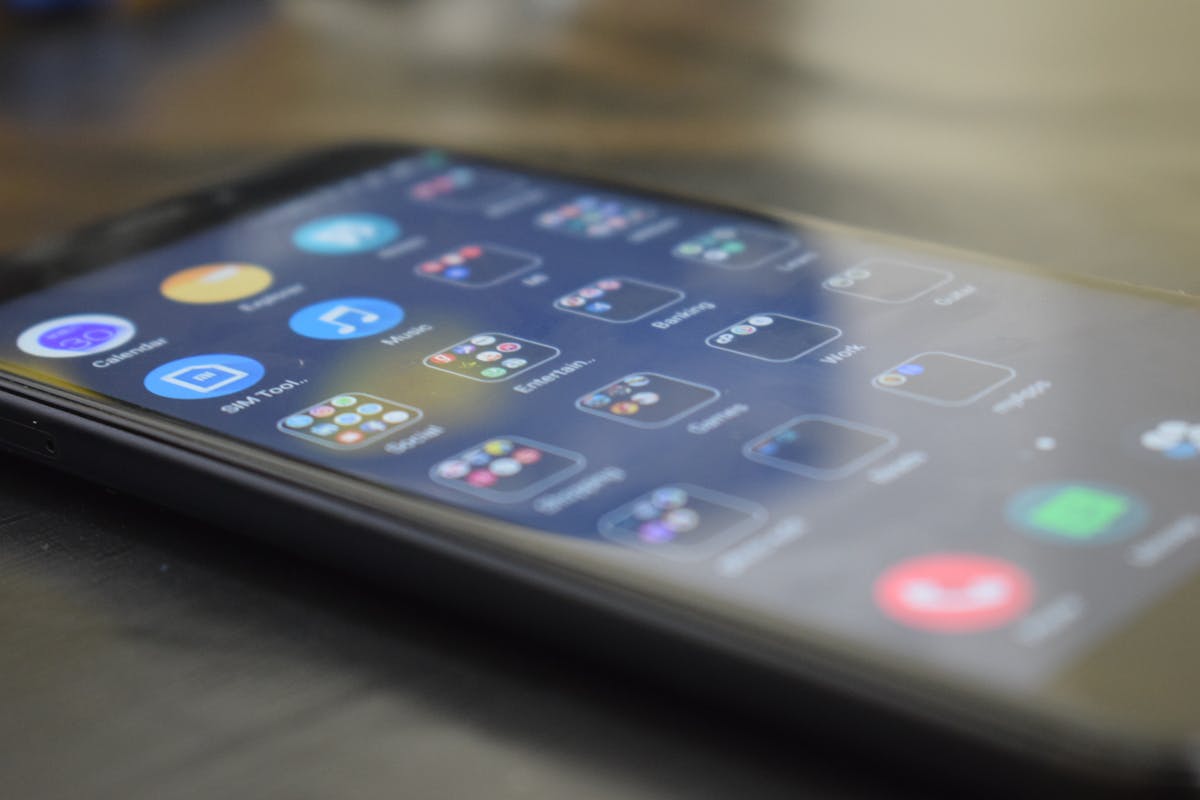Mobile app smartphone interface screen