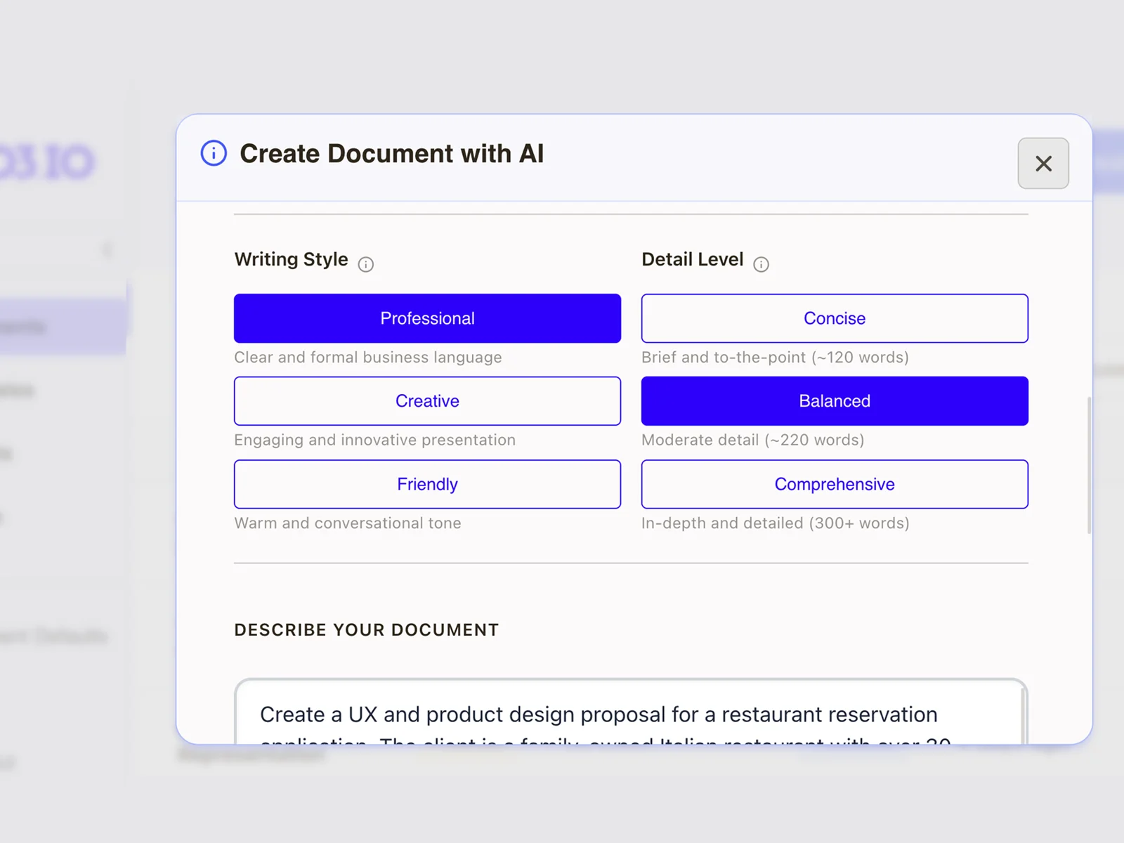 Tell AI about your project - 4